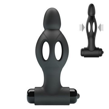 Male Hollow Butt Plug / Adult Prostate Massager / Silicone Anal Vibrator - EVE's SECRETS